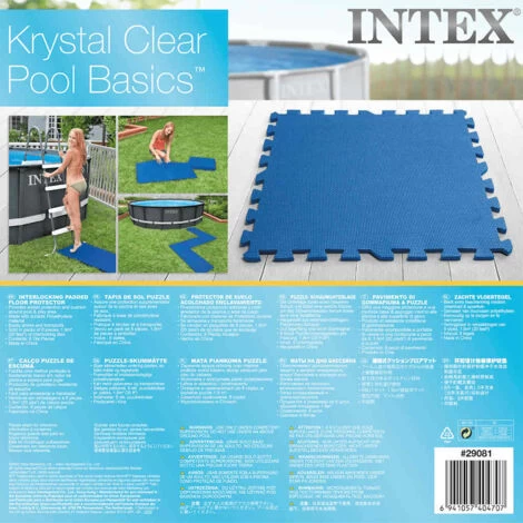 Protezioni Per Il Pavimento Della Piscina 8 Pz 50x50 Cm Blu INTEX 5 Protezioni Per Il Pavimento Della Piscina 8 Pz 50x50 Cm Blu INTEX - immagine 5