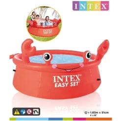 PISCINA GONFIABILE EASY HAPPY GRANCHIO 183X51CM INTEX 26100NP 5 PISCINA GONFIABILE EASY HAPPY GRANCHIO 183X51CM INTEX 26100NP -Intex Italia 28615823 3