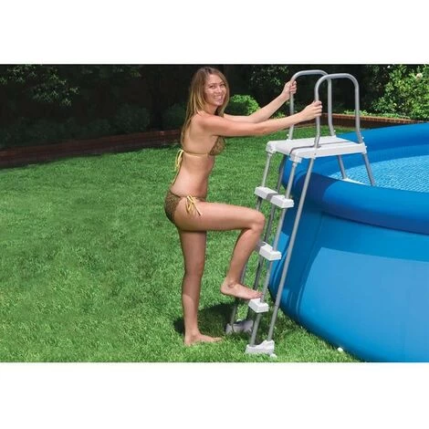 Scaletta Di Sicurezza Antiscivolo Per Piscine Intex 122 Cm 3 Scaletta Di Sicurezza Antiscivolo Per Piscine Intex 122 Cm - immagine 3
