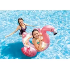 Ciambella Gonfiabile Fenicottero Glitter 99x89x71 Cm Intex 56251