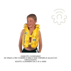 Intex 58660 Giubbotto Salvagente Gonfiabile In Vinile Omologato Per Bambini Mare Piscina