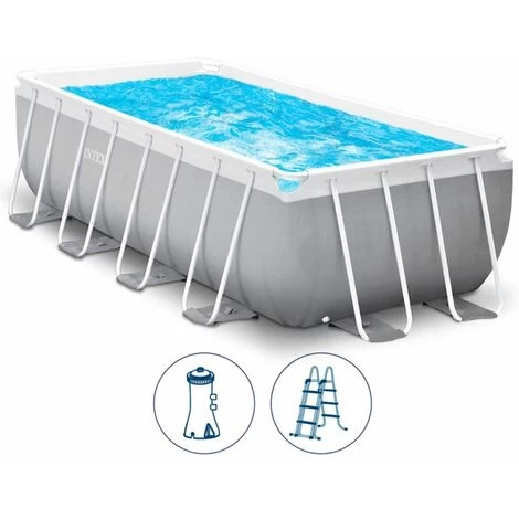 Intex 26790 Piscina Prisma Frame 400x200x122 Cm Con Pompa Filtro 2 Intex 26790 Piscina Prisma Frame 400x200x122 Cm Con Pompa Filtro - immagine 2