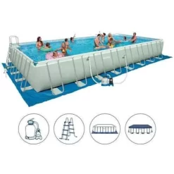 Intex Piscina Ultra XTR Frame Rettangolare 26374 975x488x132CM -Intex Italia 32835333 4