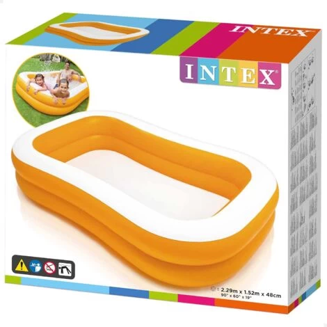 INTEX PISCINA GONFIABILE 'MANDARINI' Cm. 229x147x46 3 INTEX PISCINA GONFIABILE 'MANDARINI' Cm. 229x147x46 - immagine 3