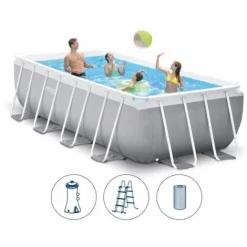 Piscina Fuori Terra Intex 26788 Ex 26776 Prism Frame Rettangolare 400x200x100 -Intex Italia 5118004 3