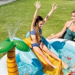 Piscina Playcenter Parco Acquatico Gonfiabile Fishing Con Scivolo E Spruzzo Cm.21818899 Intex 57162 -Intex Italia 54886994 3