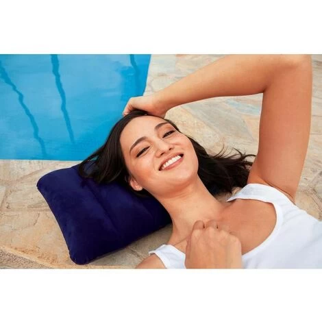 Cuscino Gonfiabile In Vinile 43x28x9 H Cm Intex Classic Downy 68672 2 Cuscino Gonfiabile In Vinile 43x28x9 H Cm Intex Classic Downy 68672 - immagine 2