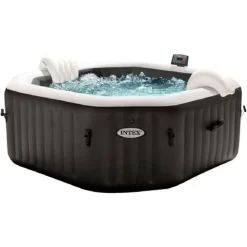Piscina Idromassaggio Ottagonale Gonfiabile Pure Spa Jet And Bubble Deluxe 6 Posti Cm. 218 X 71, Intex 28462