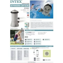 Intex Pompa Filtro Per Piscina Easy-Frame, Grigio, 1.7 M3ora -Intex Italia 86640082 5