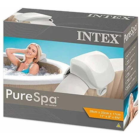 Intex 28505 Poggiatesta Ergonomico Per Spa & PureSpa, Portabicchieri In Plastica Beige, 26 X 22 X 18 Cm 3 Intex 28505 Poggiatesta Ergonomico Per Spa & PureSpa, Portabicchieri In Plastica Beige, 26 X 22 X 18 Cm - immagine 3