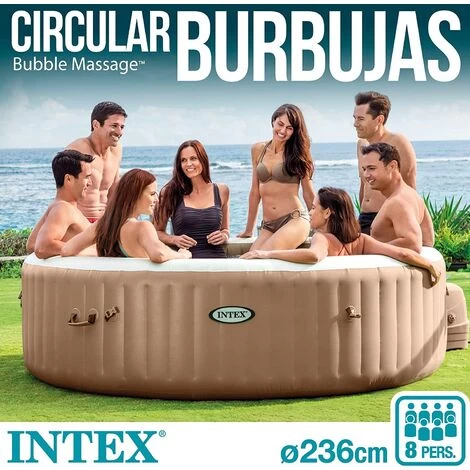 Piscina Idromassaggio SPA Gonfiabile Intex 28412 Con Pompa 236 X 71 Cm 4 Piscina Idromassaggio SPA Gonfiabile Intex 28412 Con Pompa 236 X 71 Cm - immagine 4