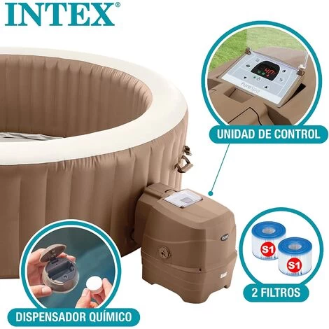 Piscina Idromassaggio SPA Gonfiabile Intex 28412 Con Pompa 236 X 71 Cm 5 Piscina Idromassaggio SPA Gonfiabile Intex 28412 Con Pompa 236 X 71 Cm - immagine 5