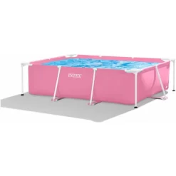 Intex Piscina Frame Rettangolare Rosa 220X150X60 Cm, I.1