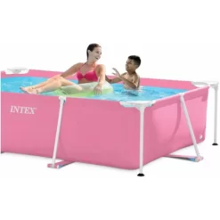 Intex Piscina Frame Rettangolare Rosa 220X150X60 Cm, I.1 -Intex Italia 99300246 5