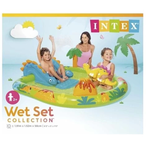 Intex Play Center Dinosauri, 191x152x58 Cm 2 Intex Play Center Dinosauri, 191x152x58 Cm - immagine 2