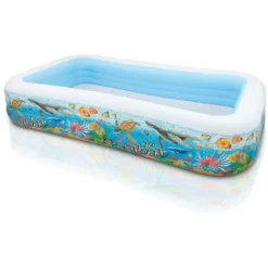 Intex 58485 Piscina Family Pesci 3 Anelli 305cm Rettangolare