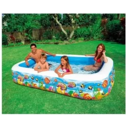 Intex 58485 Piscina Family Pesci 3 Anelli 305cm Rettangolare -Intex Italia 99300314 3