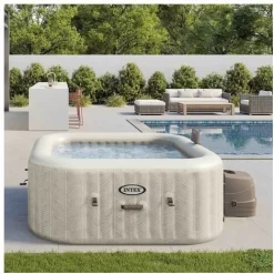 Intex Chevon Jet And Bubble Deluxe Cm 211X71 4 Posti Quadrata Con Pompa, Siste -Intex Italia 99300464 5