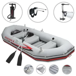Intex Gommone Set Trolling Motor E Staffa Mariner 4