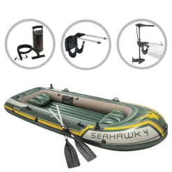 Intex Gommone Set Trolling Motor E Staffa Seahawk 4