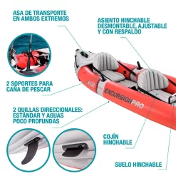 Intex Kayak Excursion Pro K2 Inflatable -Intex Italia intex kayak excursion pro k2 inflatable 2