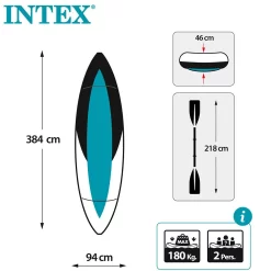 Intex Kayak Excursion Pro K2 Inflatable -Intex Italia intex kayak excursion pro k2 inflatable 6